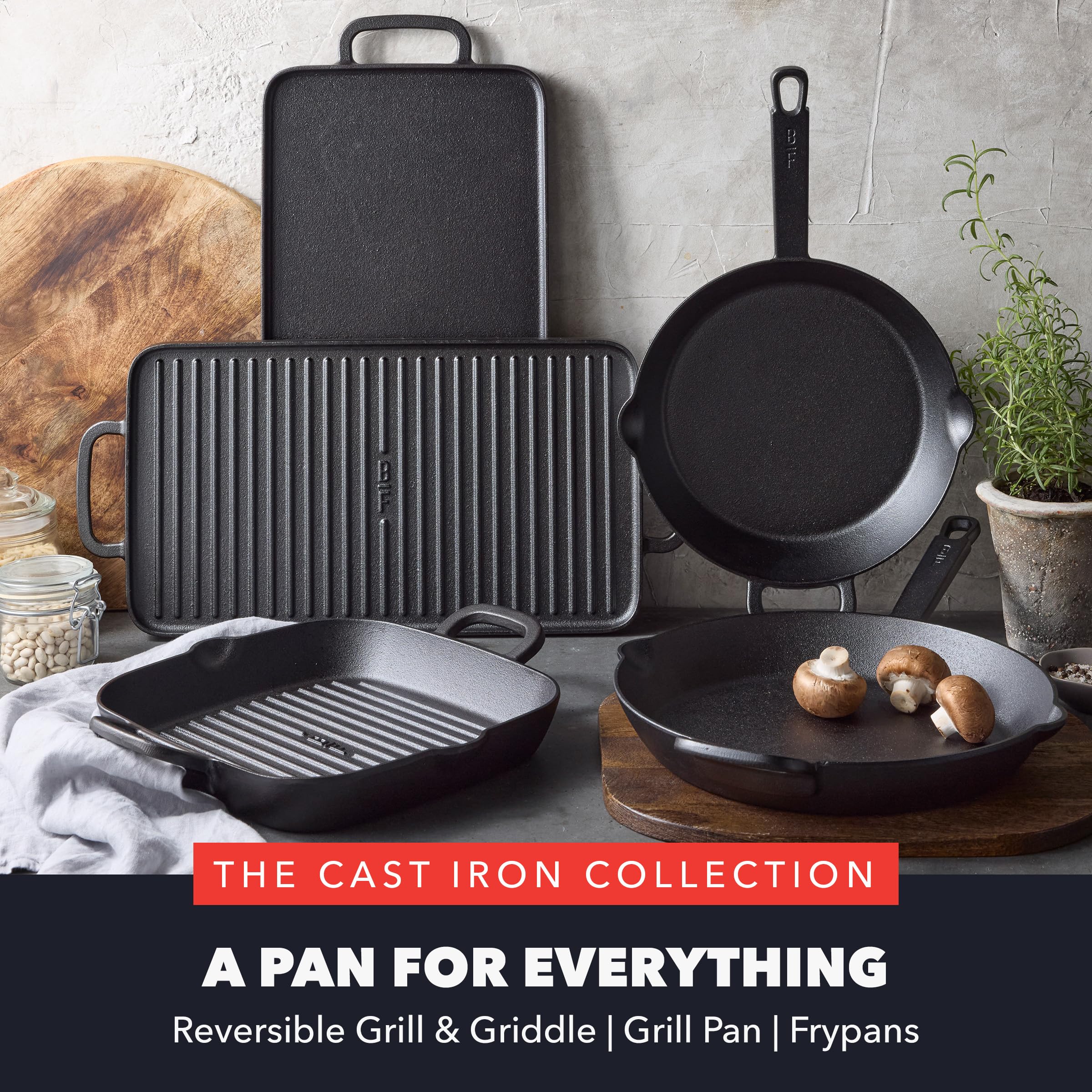 GreenPan Bobby Flay press in use flattening a burger for crispy, caramelized edges