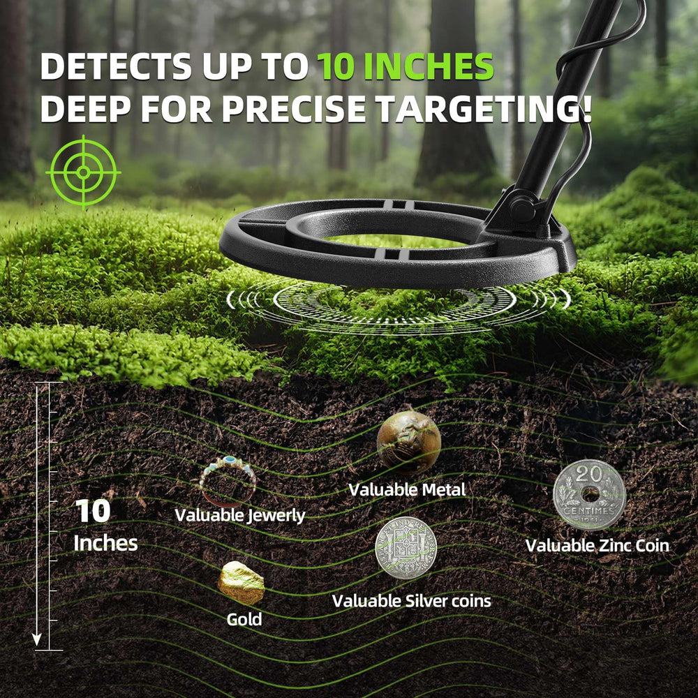 GreenRex kit accessories with headphones shovel and bag for ready-to-search convenience