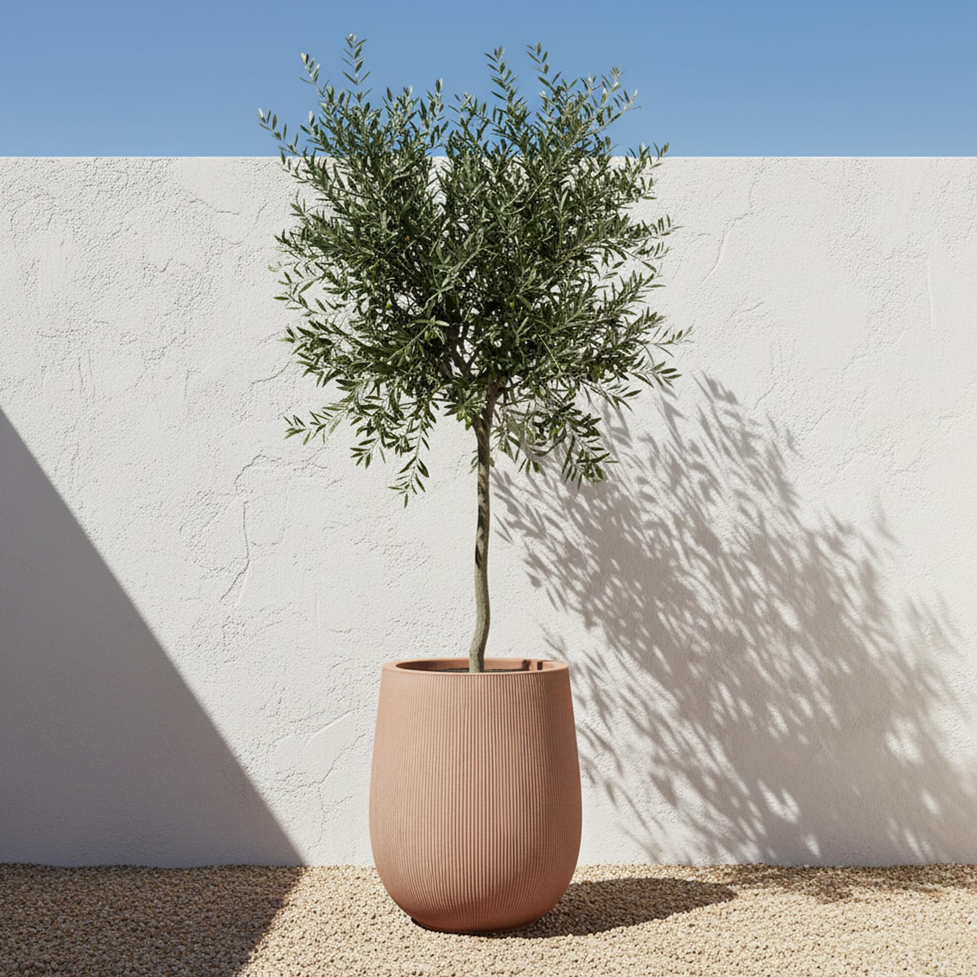 Greens Word planter on patio showing outdoor use and weather-ready look