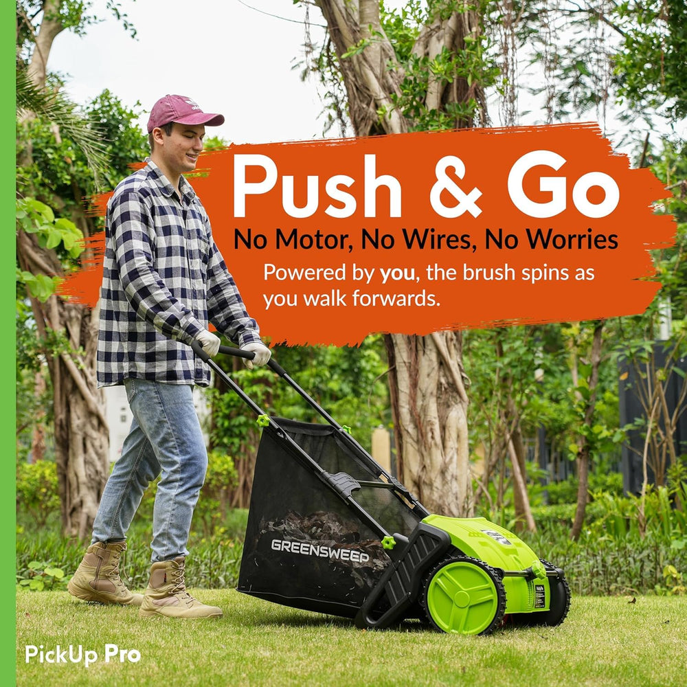 GreenSweep AntiLock Drive close-up highlighting smoother wheel movement and consistent pickup
