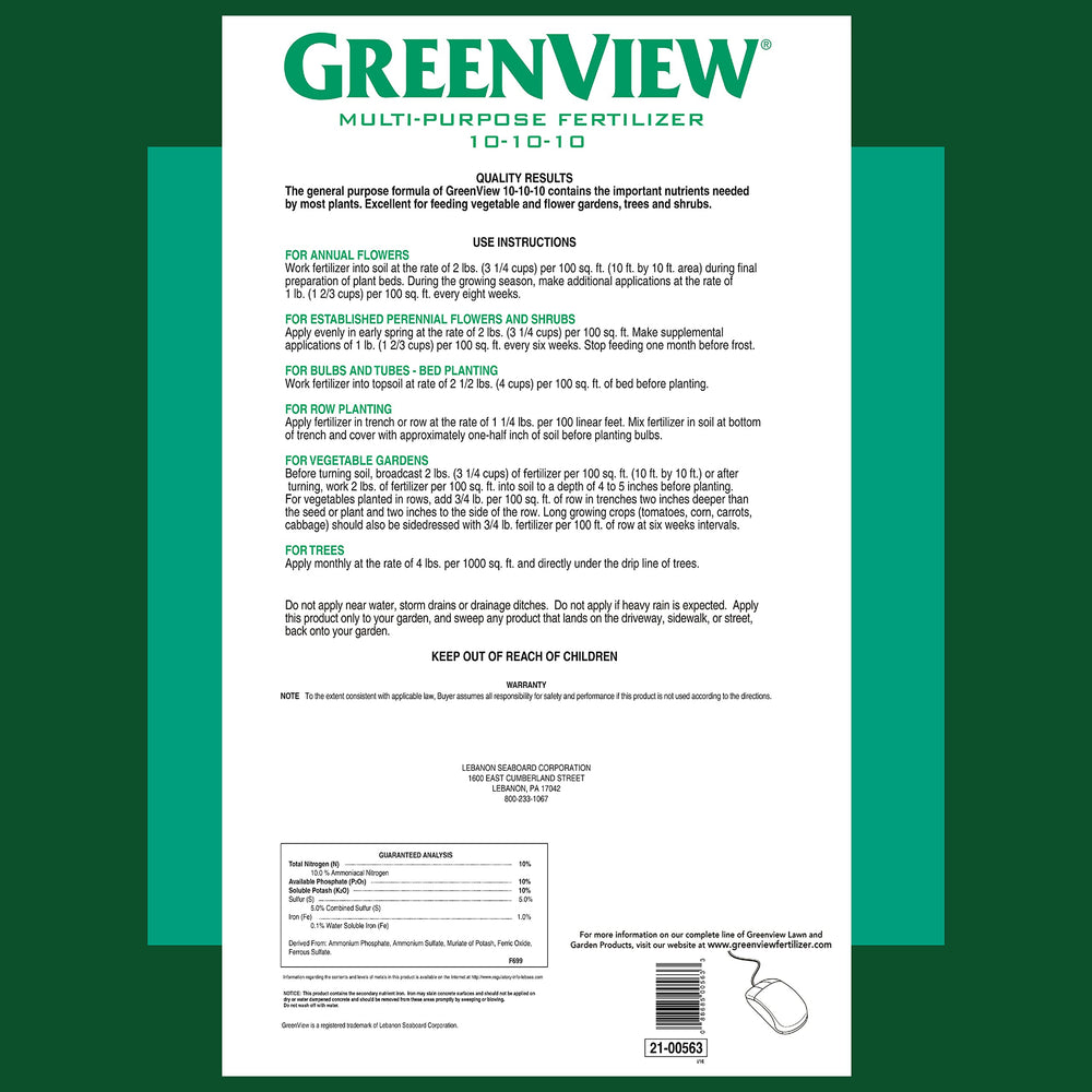GreenView being applied with a broadcast spreader for efficient coverage