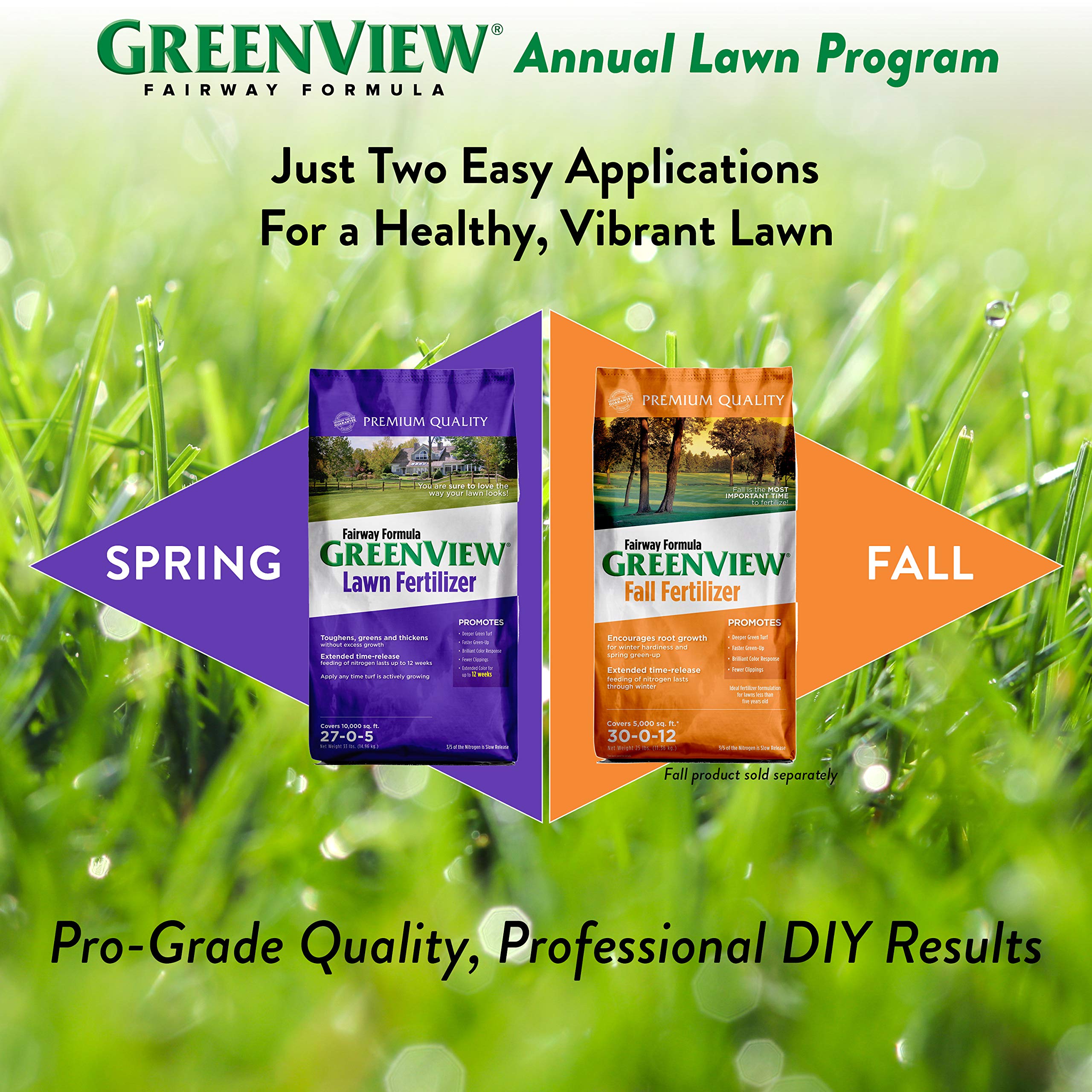 GreenView bag beside ruler showing 33 lb size and easy handling