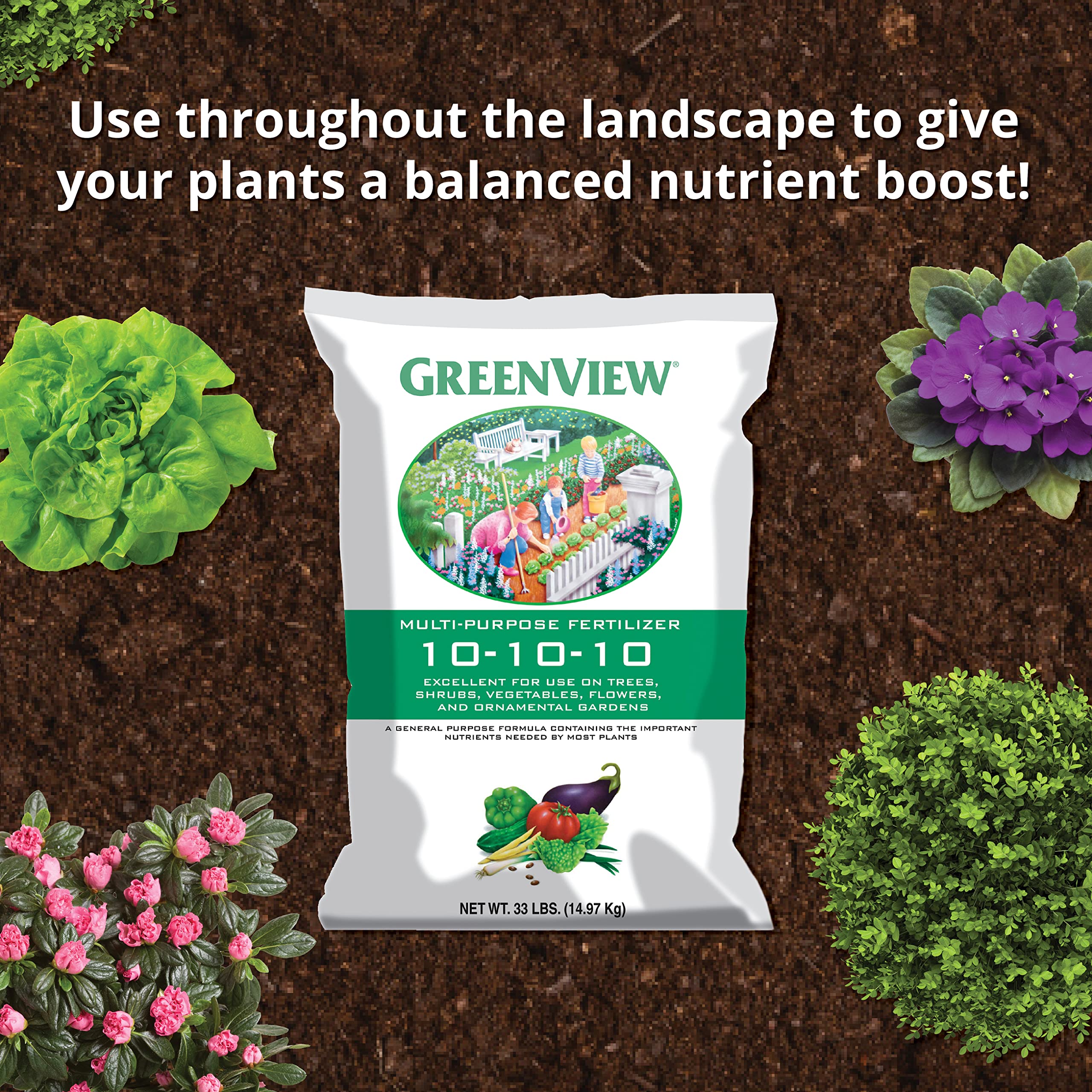 Close-up of GreenView granules showing uniform texture for even feeding
