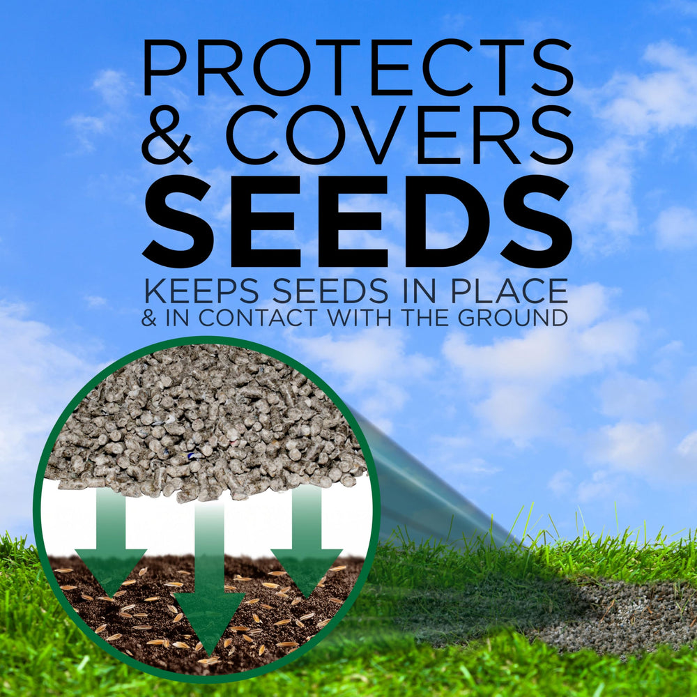 GreenView pellets absorbing water to retain moisture and aid germination