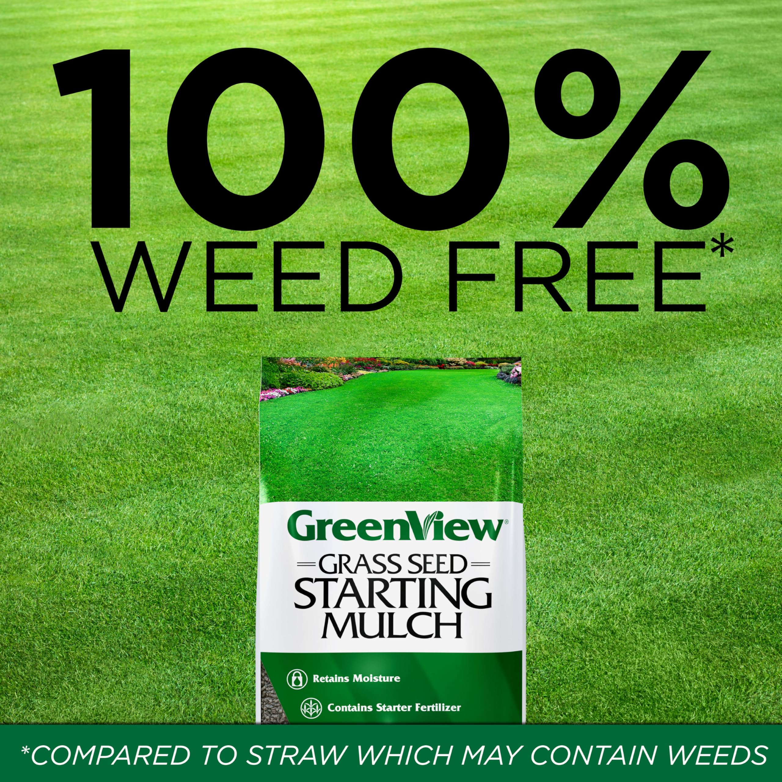 GreenView mulch spread over freshly seeded soil holding seed in place