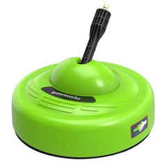 Greenworks front view showing cleaner head for faster patio cleaning
