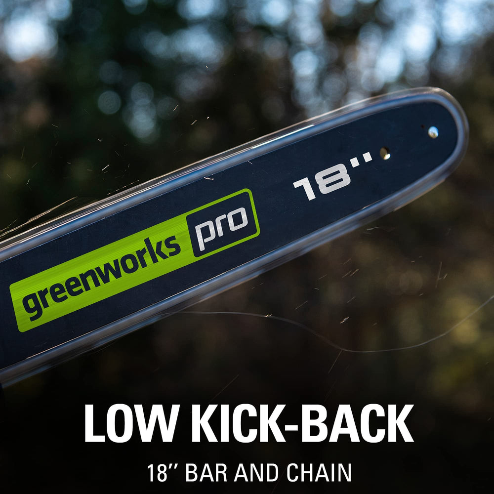 Greenworks automatic oiler detail ensuring consistent chain lubrication