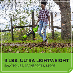 Greenworks two 4.0Ah batteries and dual rapid charger for fast recharge benefit