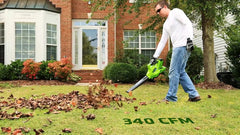 Greenworks unit with 4.0Ah battery installed for cordless runtime benefit