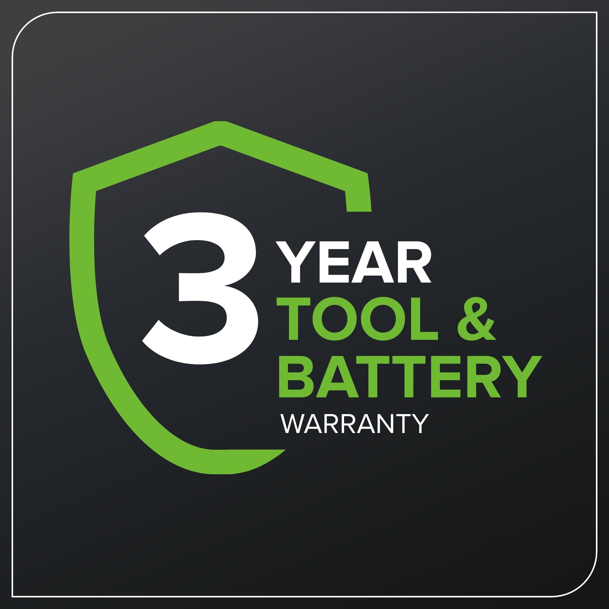 Greenworks compact storage angle highlighting easy storage and portability