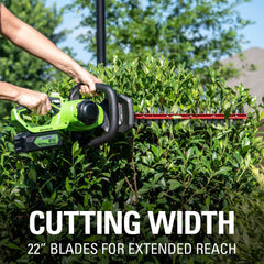 Greenworks rotating rear handle detail improving ergonomic control