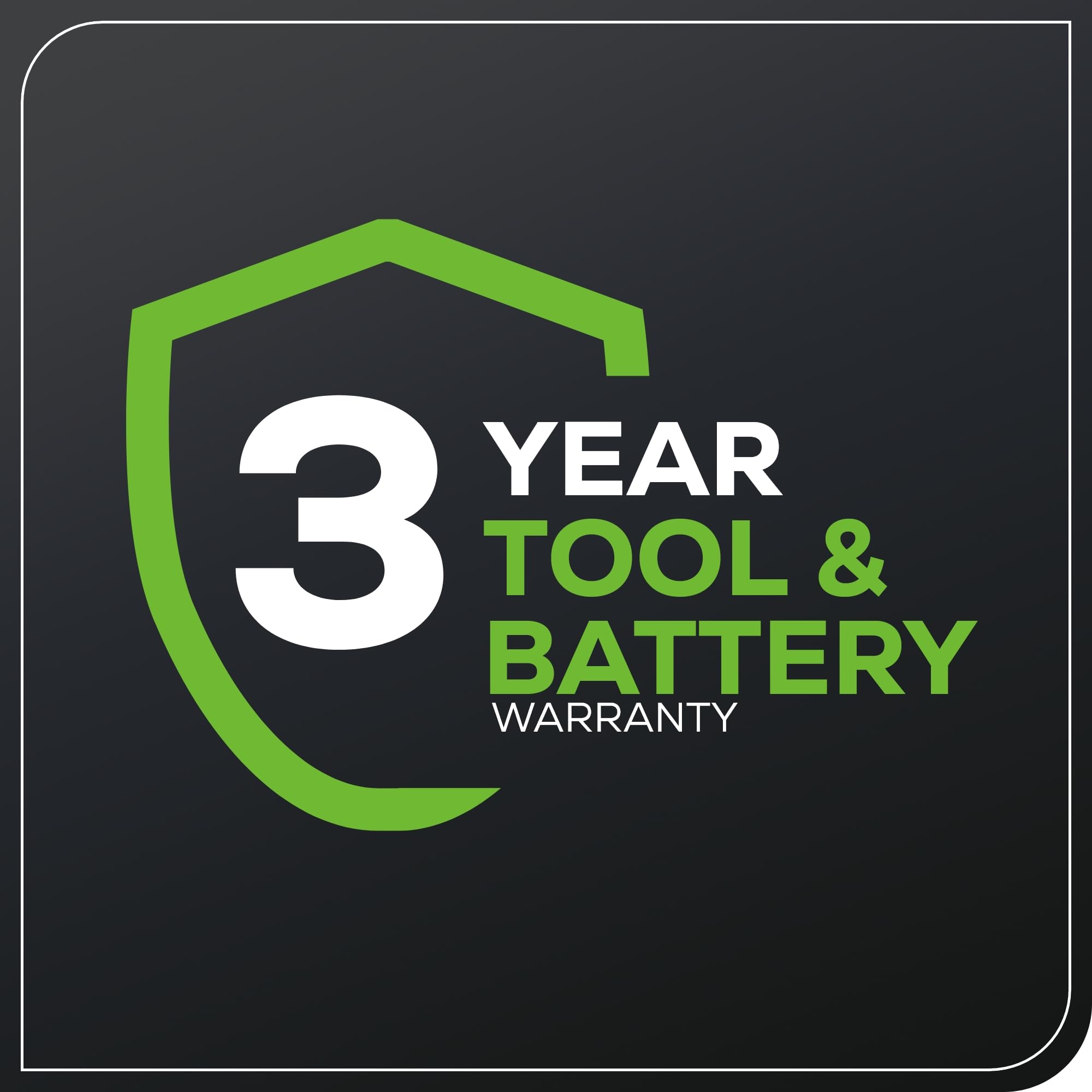Greenworks tool held by person for scale illustrating lightweight, ergonomic benefit