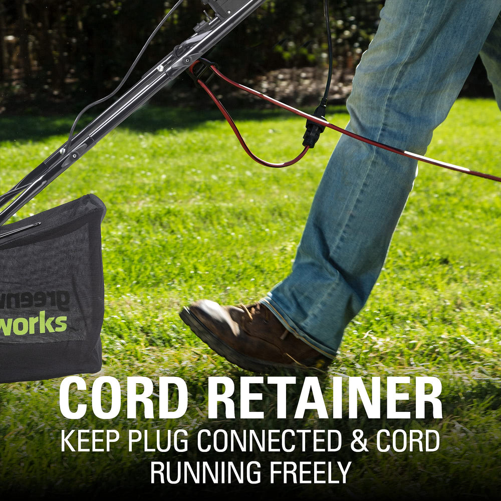 Greenworks compact folded profile for convenient storage and space saving