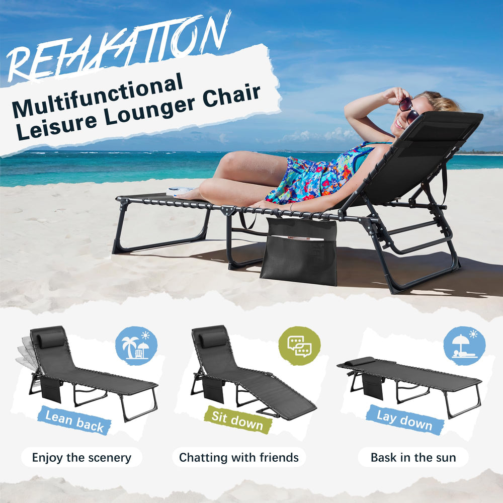 Greesum chaise lounge detachable pillow shown removed for neck or lumbar support