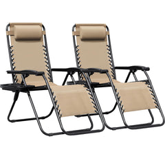 Greesum front view of two cream recliners showing ready-to-use setup and comfort