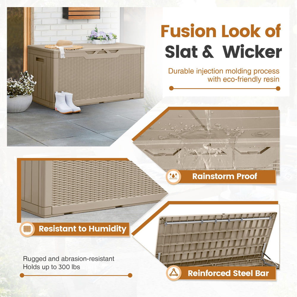 Greesum lid open with hydraulic strut visible for safe, easy access benefit