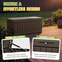 Greesum open box holding pool gear for quick access and protection