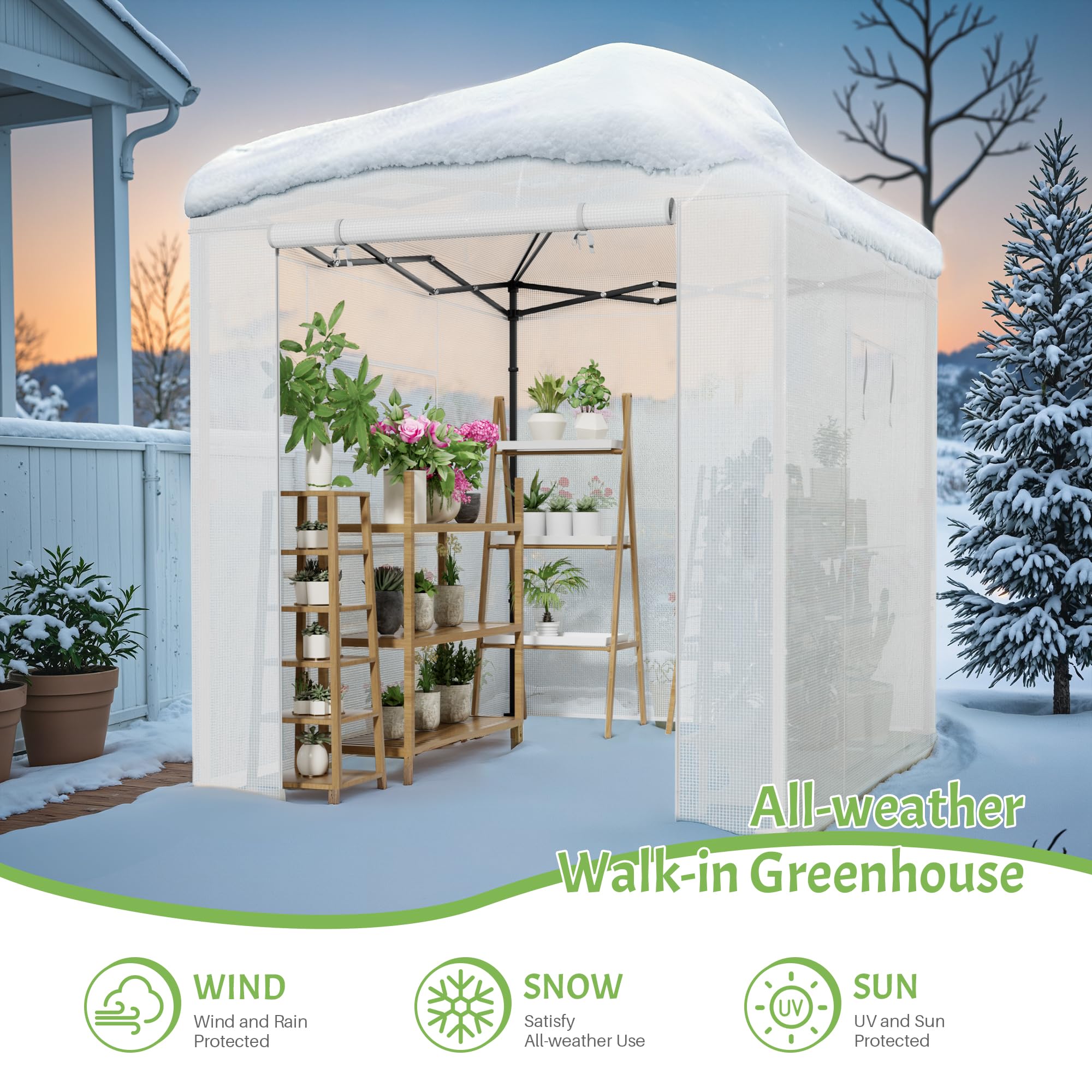 Greesum premium PE cover texture repelling water and sun for plant protection