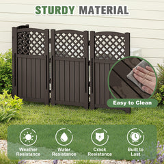 Greesum screen hiding an air conditioner and improving outdoor appearance
