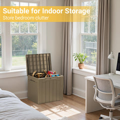 Greesum side view highlighting lockable holes and sturdy hinge security