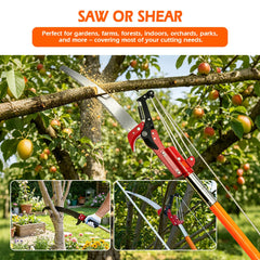 grefinity pruner shear pulley detail showing easy cutting and mechanical advantage