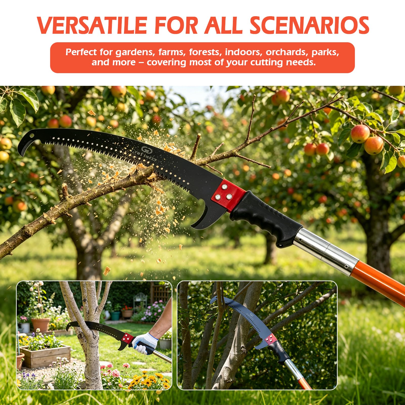 Grefinity fiberglass pole grip detail highlighting ergonomic comfort