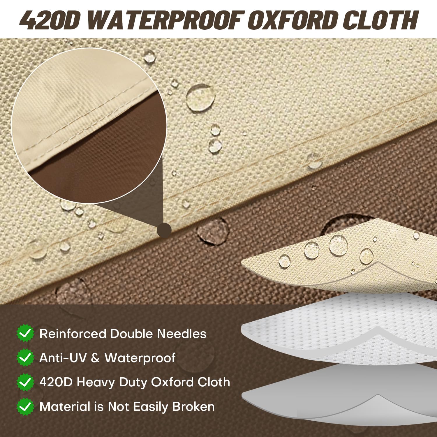 GREHABOR bottom buckles securing cover for stable protection