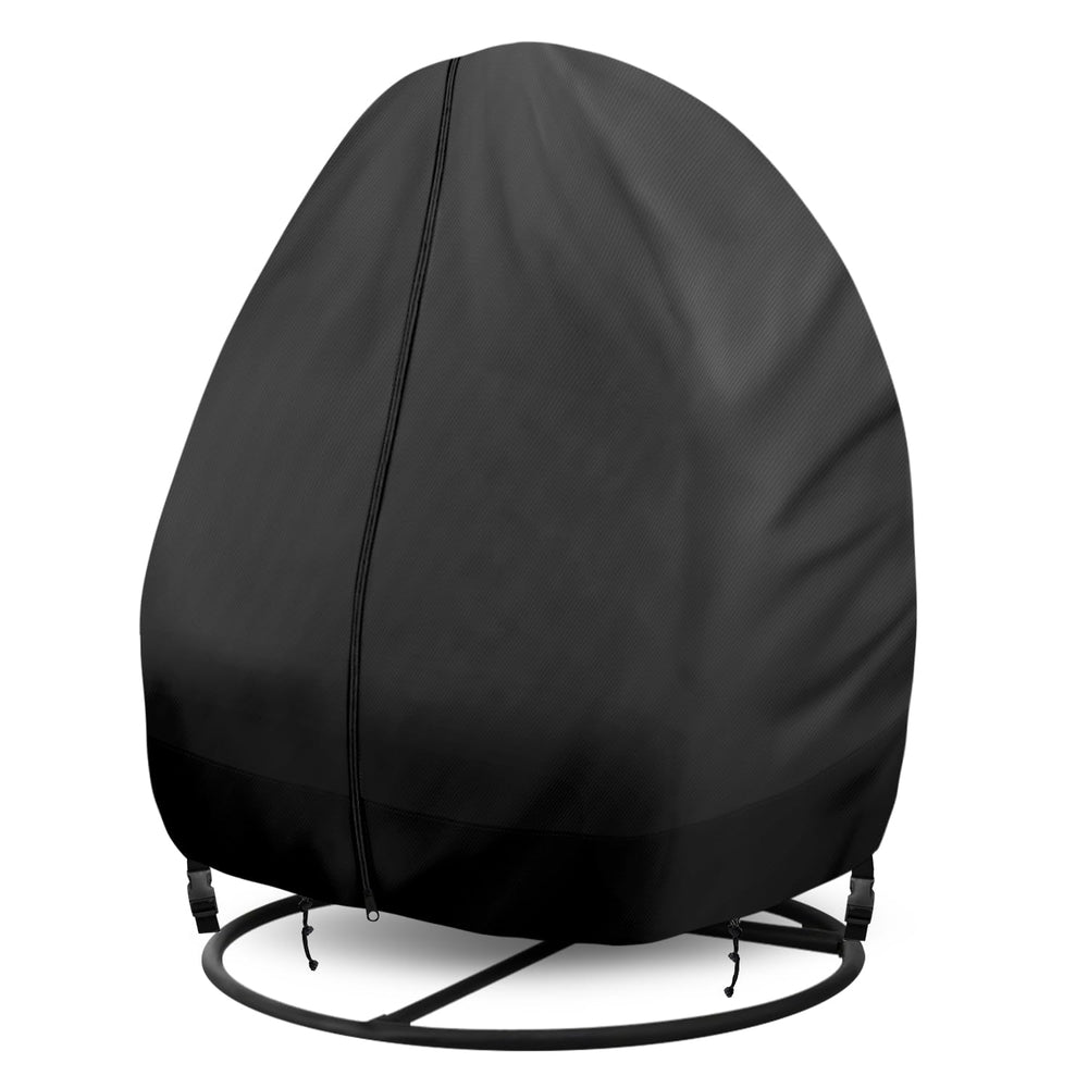 GREHABOR front view of full double egg chair cover protecting seating
