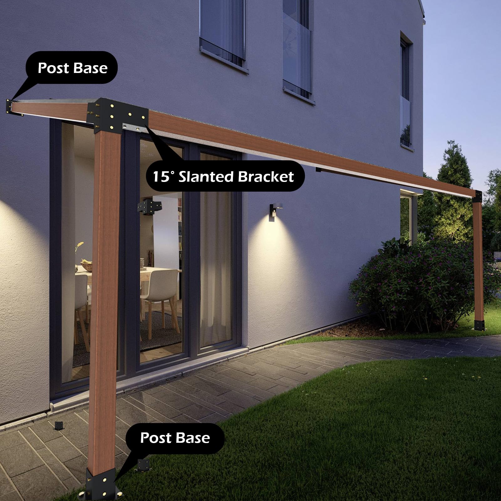 Grehitk bracket beside 4x4 lumber illustrating accurate sizing and fit