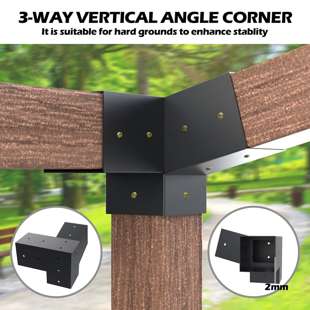 Grehitk bracket anchored to masonry with expansion bolts for reliable attachment