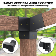 Grehitk bracket anchored to masonry with expansion bolts for reliable attachment