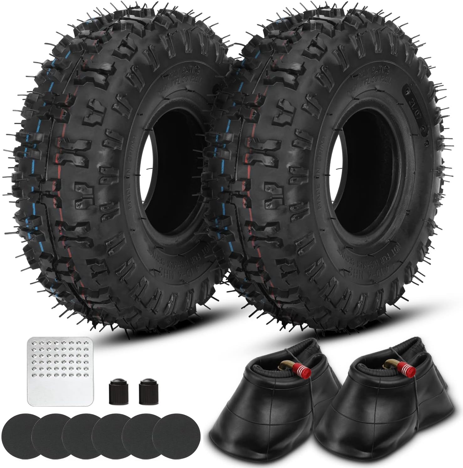 GREHUA front-facing two-pack tires showing complete kit durability benefit