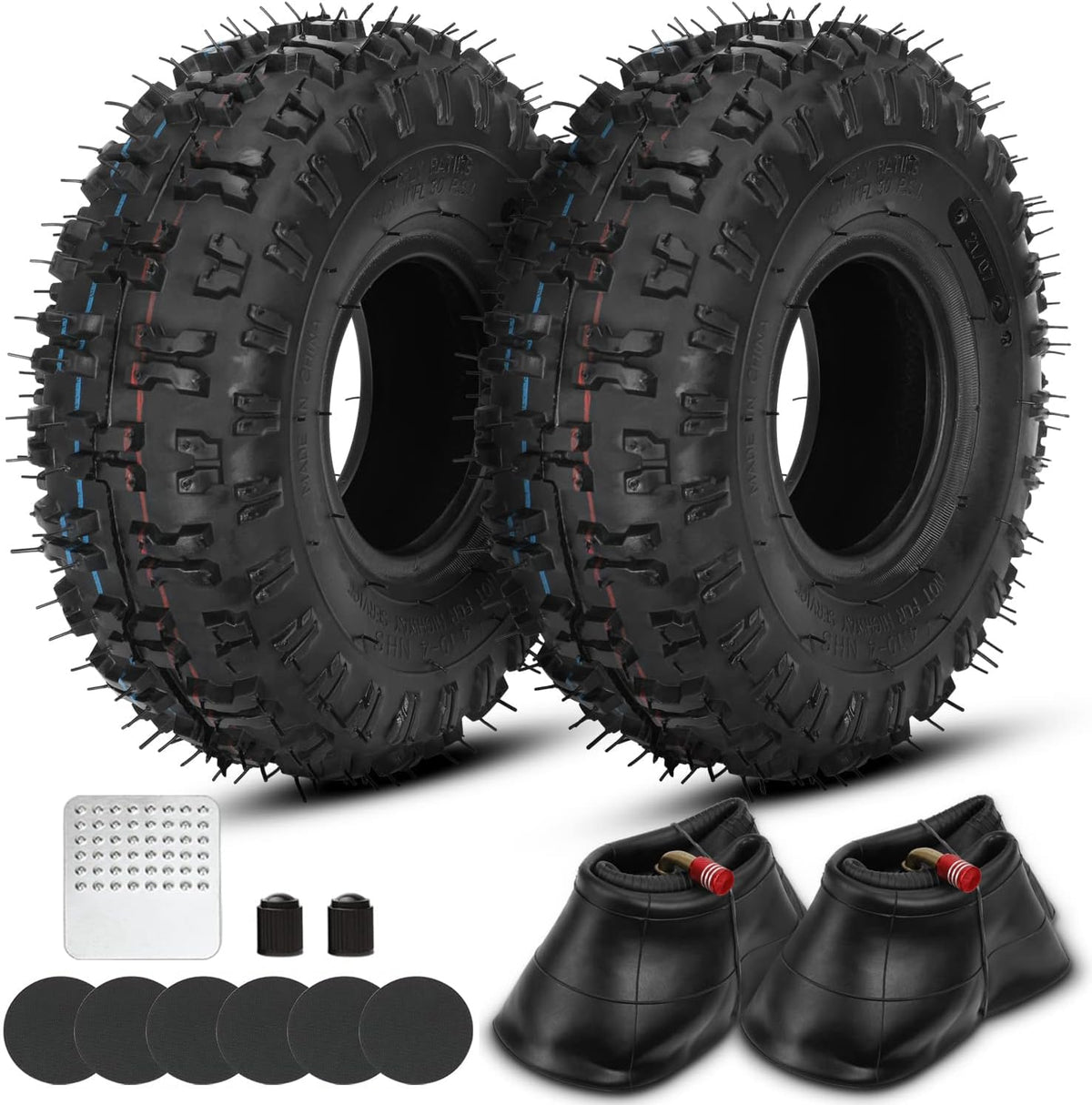 GREHUA front-facing two-pack tires showing complete kit durability benefit