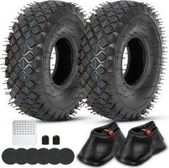GREHUA front view of tire and tube showing complete replacement kit benefit