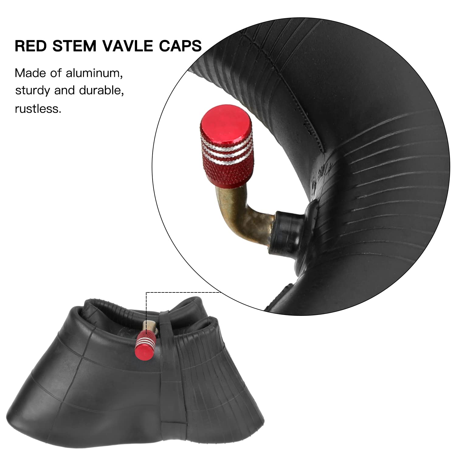 GREHUA inner tube stretched view showing robust rubber and puncture resistance