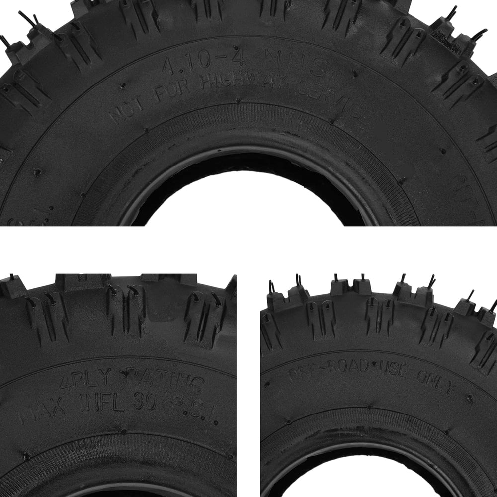 GREHUA tire beside ruler showing accurate 4 inch size verification