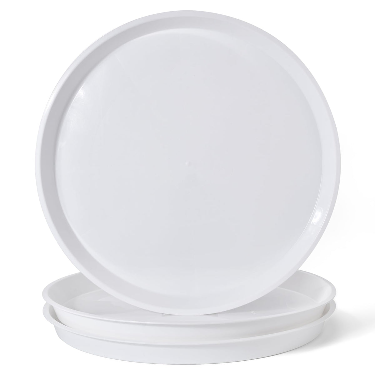 GRESPRI front pack shot showing three white 20-inch saucers protecting floors