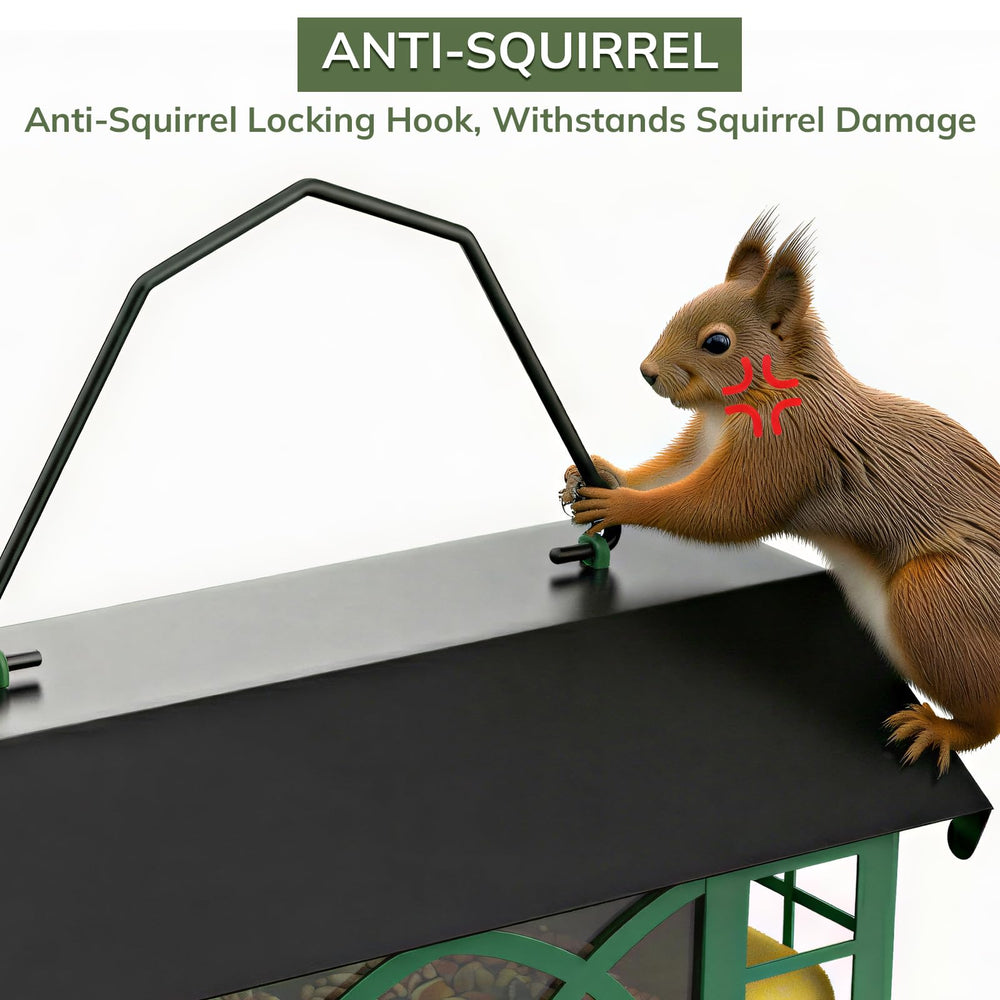 Grete Gotye anti-squirrel locking hook detail securing roof to prevent pilfering