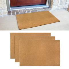 GRETJOB front view of three-pack mats showing clean entryway protection