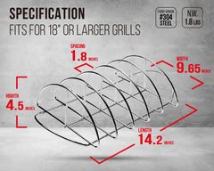 GriAddict close-up of slot spacing and welds, highlighting durable stainless-steel construction