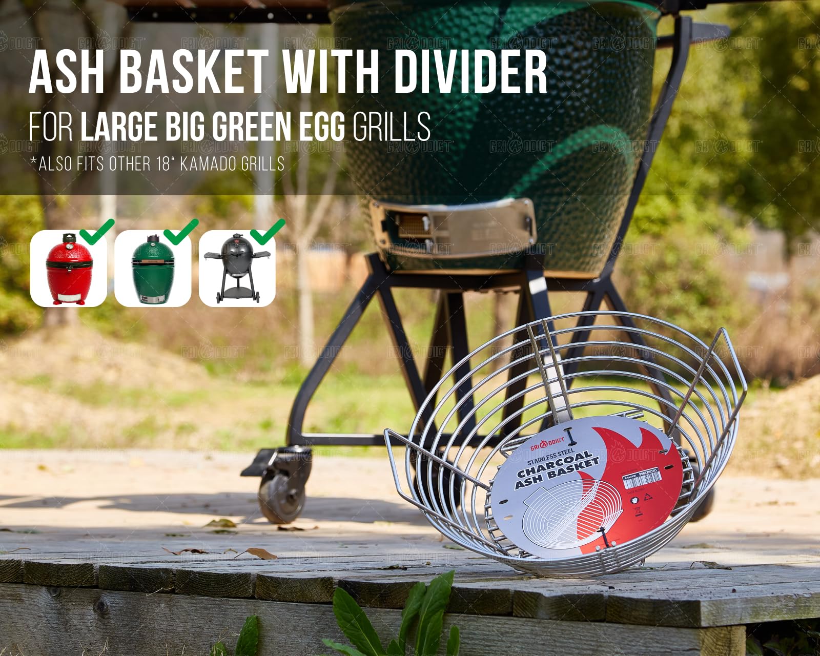 GriAddict in backyard grill setup enabling versatile searing and smoking