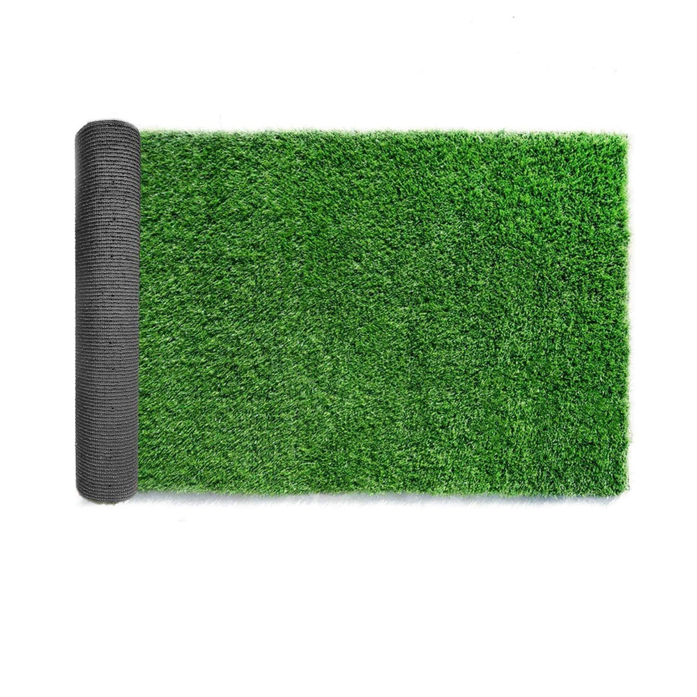 Griclner front view artificial grass turf showing full mat and realistic look, improves outdoor aesthetics