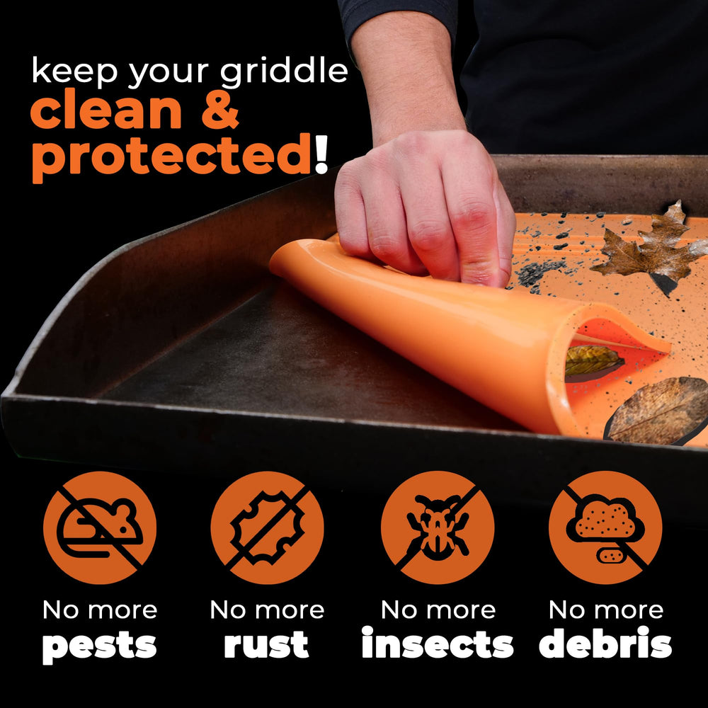 Griddle Buddy polished surface close-up protecting against rust