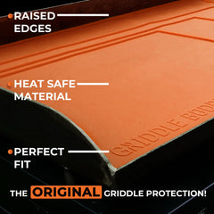 Griddle Buddy edge fit detail on 30" griddle preventing debris entry