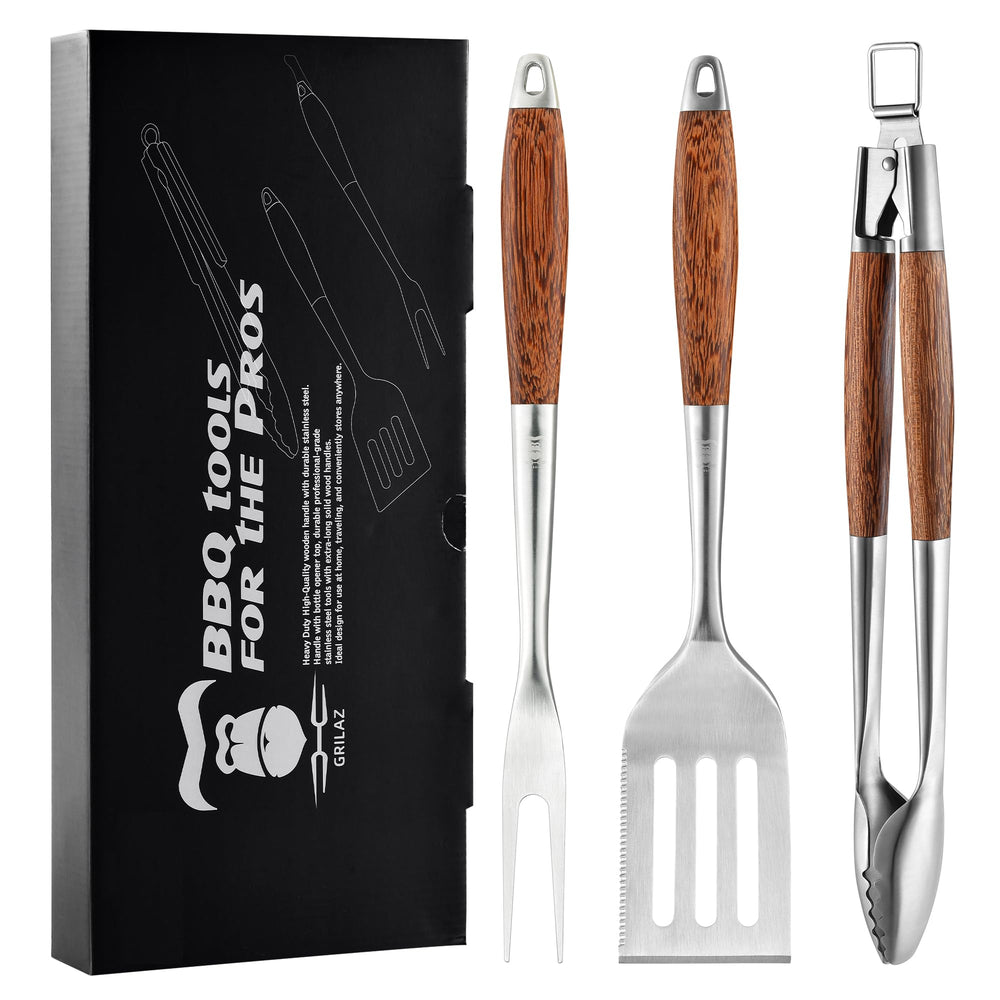 GRILAZ full three-piece set front view showing durable design and polished finish