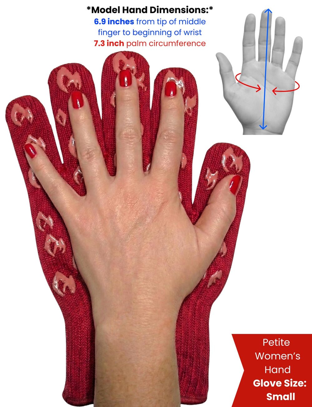 Grill Armor cut-resistant fiber close-up protecting hands while cutting ingredients