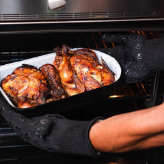 Grill Armor silicone grip close-up for secure tool and pan handling