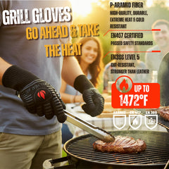 GRILL HEAT AID fingered grip detail demonstrating precise control and safe handling