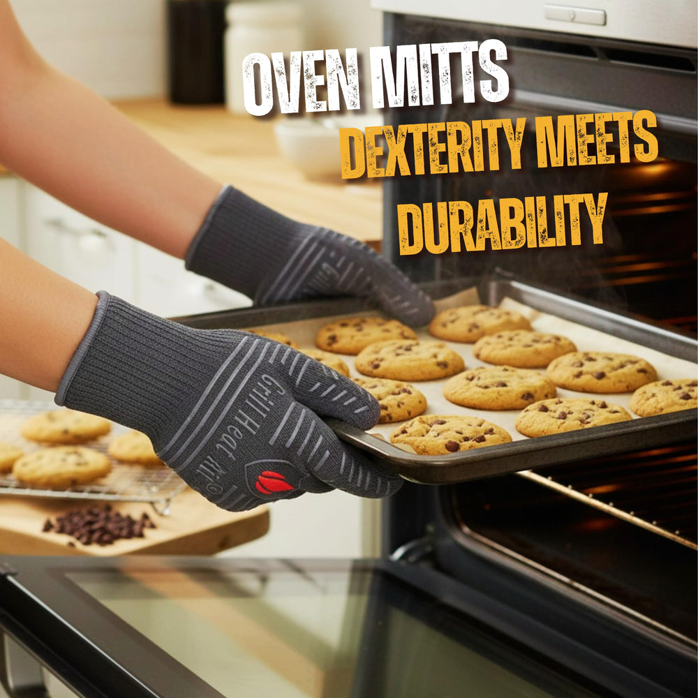 Grill Heat Aid size comparison with hand to choose correct glove fit