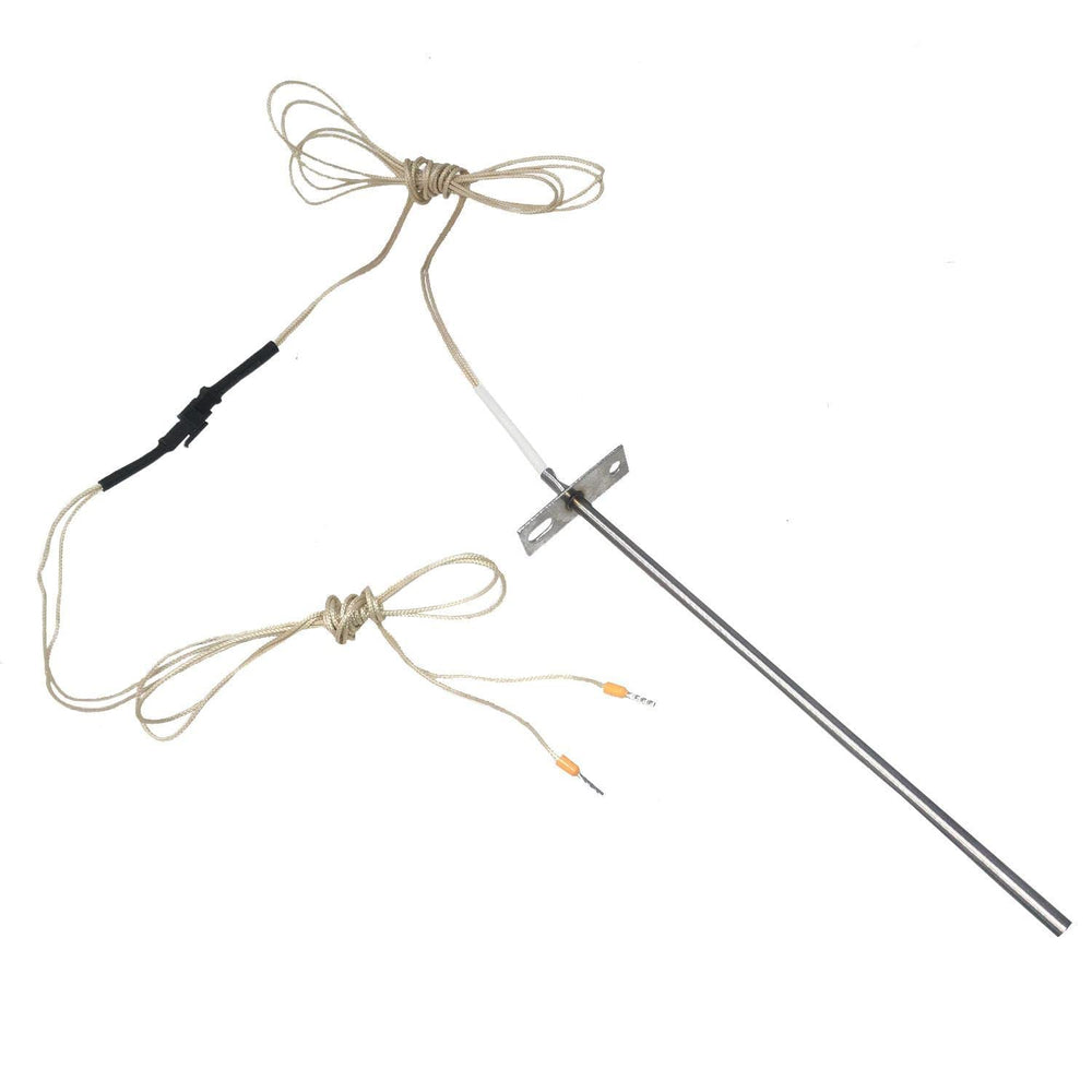 Grill Parts For Less RTD 7" probe front view showing connector and durable sheath for accurate readings